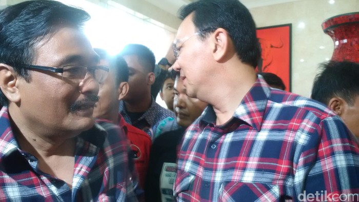 Ahok dan Djarot Menjemput Megawati di Markas PDIP