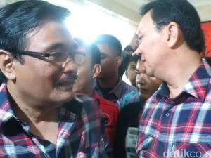 Ahok dan Djarot Menjemput Megawati di Markas PDIP