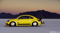 Pemecahan rekor kecepatan VW Beetle dilakukan di dataran garam di Utah, Amerika Serikat. Ist/Volkswagen.