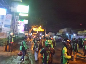 Ojek Online dan Opang di Jatibening Terlibat Keributan