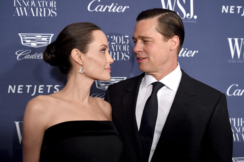LONDON, ENGLAND - FEBRUARY 16:  Actors Angelina Jolie and Brad Pitt attend the EE British Academy Film Awards 2014 at The Royal Opera House on February 16, 2014 in London, England.  (Photo by Chris Jackson/Getty Images)
