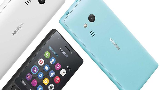 Nokia 216 hadir dengan tiga pilihan warna.