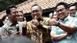 Senyum Sumringah Ketum Parpol di Rumah SBY