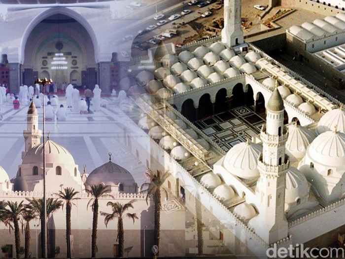Ilustrasi Masjid Quba di Madinah Ilustrasi Masjid Quba di Madinah