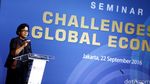 Sri Mulyani Hadiri Seminar Challenges to Global Economy