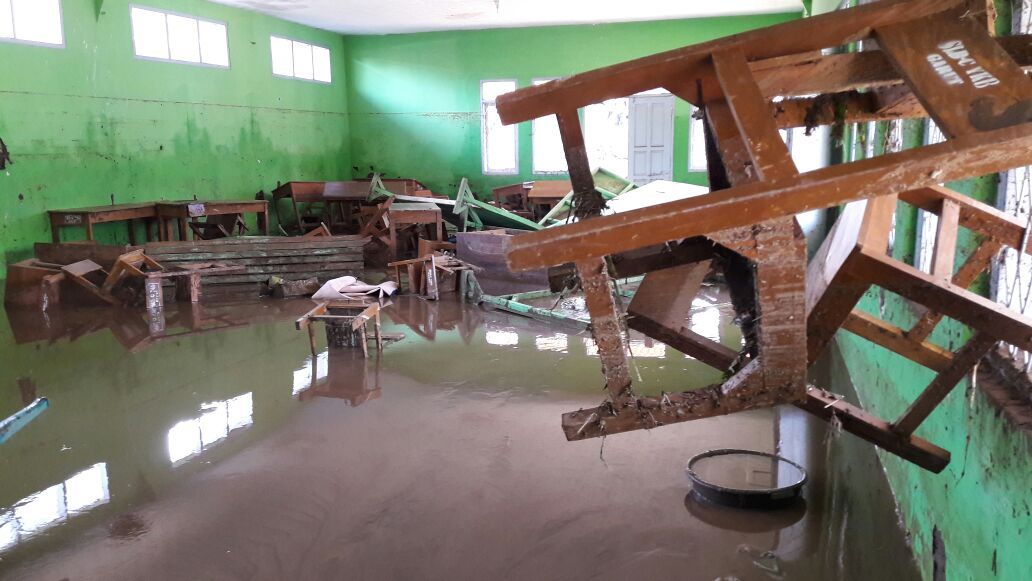 Sekolah yang rusak imbas banjir Garut (Dok BNPB)