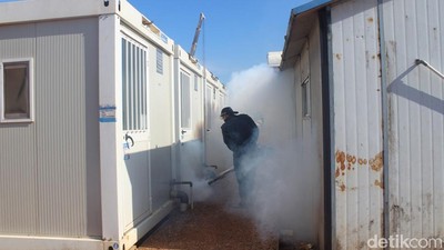 TNI Laksanakan Fogging di Afrika Tengah