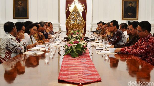 Presiden Jokowi bertemu para pakar di Istana, Kamis (22/9/2016)