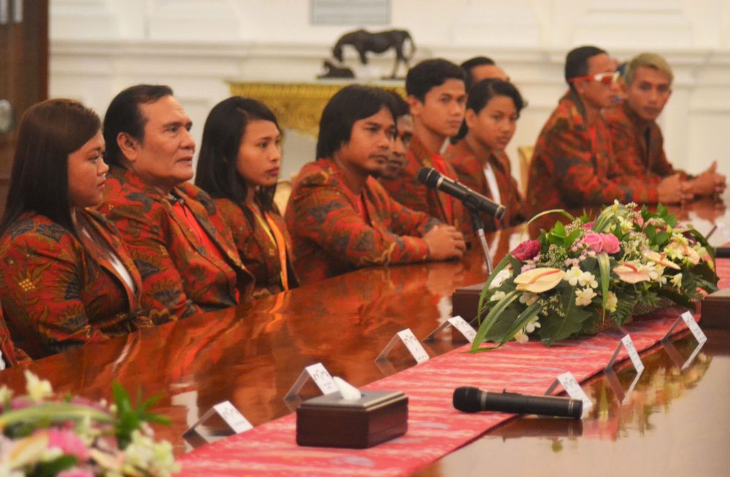 Suasana pertemuan dengan Presiden Jokowi di Istana (M Iqbal/detikcom)