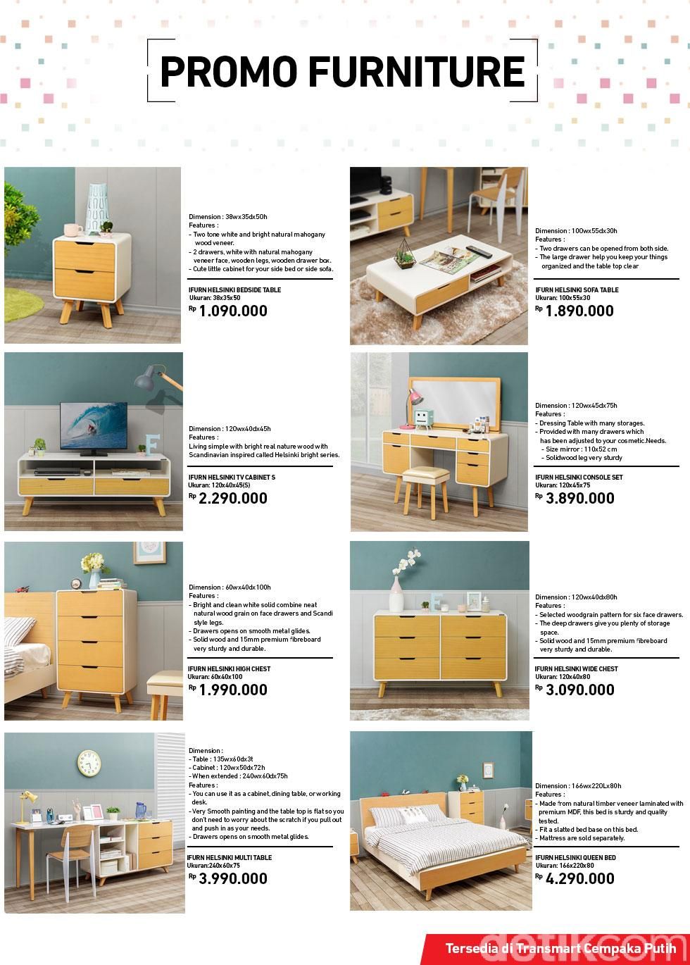 Telah Hadir Furniture  Bergaya Scandinavian di Transmart 