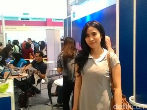 Pelamar Cantik Ini Cari Kerja di Job Fair JIEXpo, Incar Gaji Rp 10 Juta