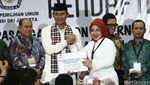 Agus-Sylviana Resmi Daftar Cagub-Cawagub DKI