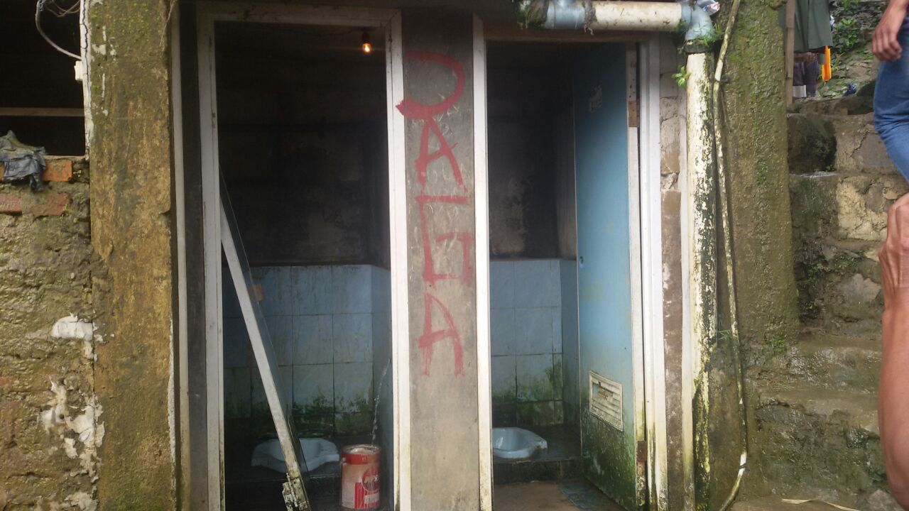 Lokasi penemuan jasad bayi dalam kaleng cat (Istimewa)