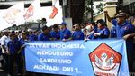 Pendukung Sandiaga Uno Datangi KPU DKI