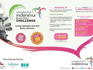 Kemenpar Gaet Wisman Lewat Wonderful Indonesia Bintan Golf Challenge 2016