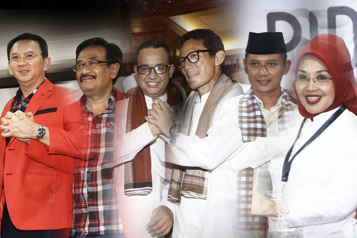 Peta Kekuatan Ahok, Agus dan Anies