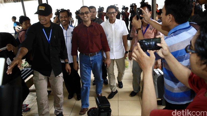 Anies-Sandi Rapat Konsolidasi di Gerindra, Prabowo dan Sohibul Merapat