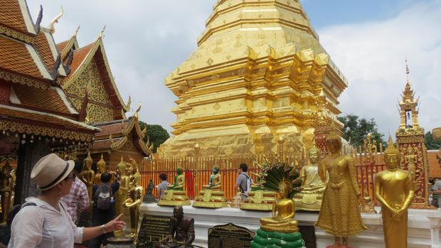 Stupa emas yang mengagumkan (Fitraya/detikTravel)