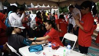 Digelar juga memeriksaan tekanan darah gratis.