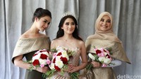 Siapapun pasti terpesona kala melihat Ryana, Shireen dan Ciki. Pool/Palevi S/detikFoto.