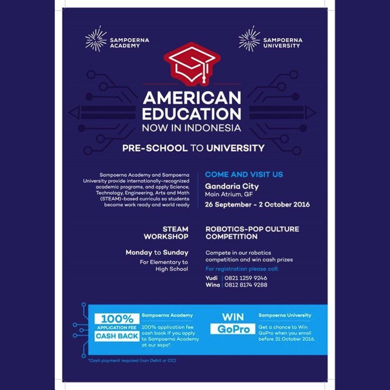 Sampoerna Academy & Sampoerna University Education Expo, Raih Gelar Sarjana Amerika di Indonesia! Sampoerna Academy & Sampoerna University Education Expo, Raih Gelar Sarjana Amerika di Indonesia!