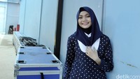 Rina saat ditemui di Gedung Trans TV, Kapten Tendean, Jakarta Selatan pada Senin (26/09/2016). Pool/Noel/detikFoto.