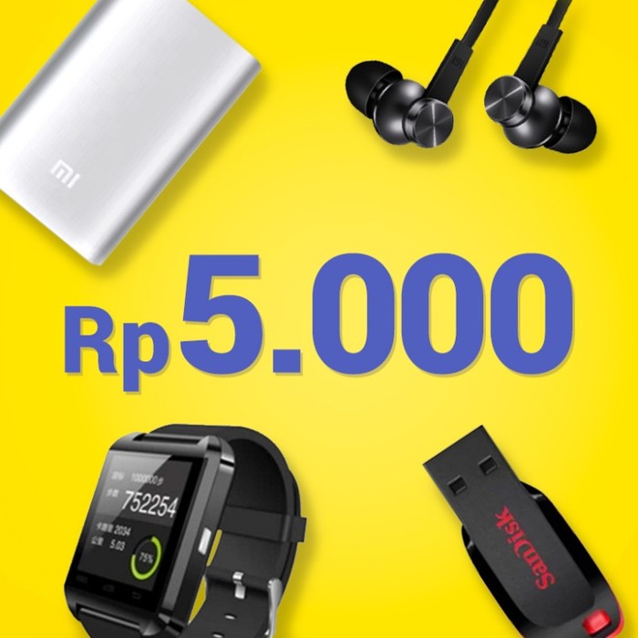 Promo Gadget Serba Rp 5.000,- Ini Hanya Sampai Jam 12 Malam