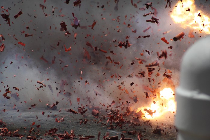 new years tradition of the pagara explosion. (Thinkstock/Ramon Castillo Nava0