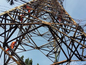 Kabel Sutet di Palmerah Putus dan Memercik Api, 10 Orang Terluka