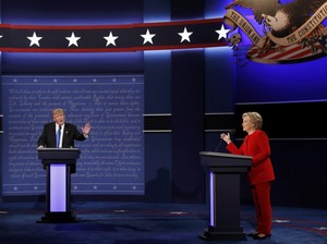 Polling: Hillary Kalahkan Trump dalam Debat Capres AS Pertama