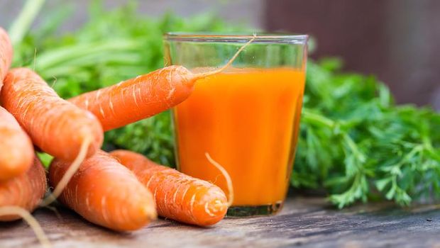 Wortel yang mengandung vitamin A.