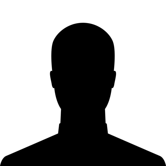 Businessman silhouette as avatar or default profile picture