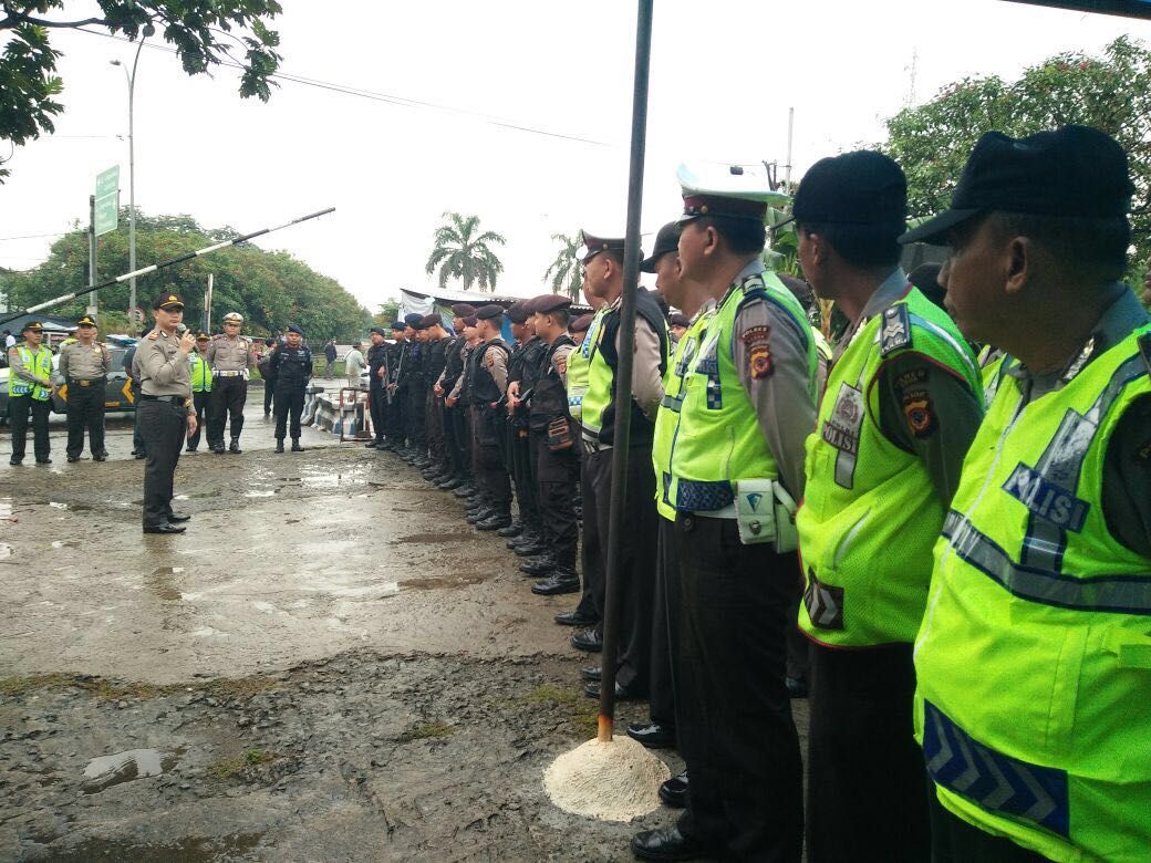 Apel pengamanan massa buruh (Istimewa)