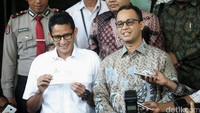 Sandiaga menyinggung soal laporan keuangan Pemprov DKI yang disebutnya belum wajar tanpa pengecualian selama kurun waktu 3 tahun terakhir. Sandiaga pun menjanjikan laporan keuangan Pemprov DKI dengan status WTP apabila dia dan Anies terpilih sebagai gubernur dan wakil gubernur DKI Jakarta.