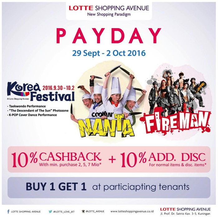 Belanja Hemat dengan Program PAYDAY Sembari Tonton Korea Fesitval