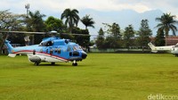 Helikopter dengan nomor ekor H-3204 dan bendera merah putih itu sebelumnya berwarna putih dan abu-abu.