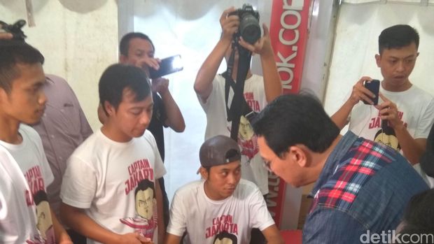 Ahok di acara TetapAhok  (Foto: Andhika Prasetia/detikcom)