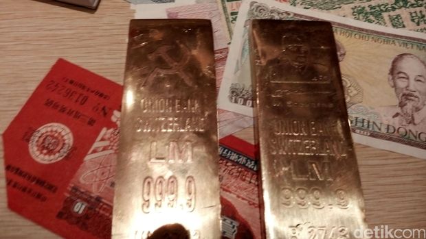 Barang bukti kasus penipuan Dimas Kanjeng Taat Pribadi (Foto: Rois Jajeli-detikcom)