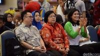 Valerina Daniel nampak menemani Menteri LHK Siti Nurbaya Bakar.