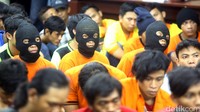 Polda Metro Jaya mengamankan ratusan preman jalanan.