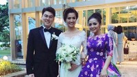 Juga sang sahabat, Kristina turut hadir di momen bahagianya tersebut. (Dok. Instagram/kristinadangdut)