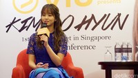 Aktris berusia 17 tahun itu menikmati perannya sebagai hantu. Raisha Anazga/detikHOT.