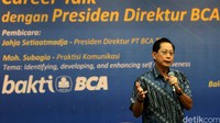Presiden Direktur BCA Jahja Setiaatmadja memberikan sambutan. Ist/BCA.