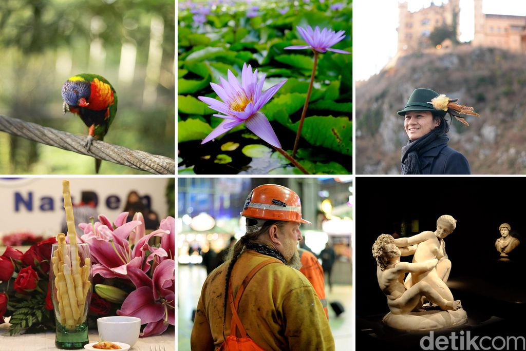 Kolase foto dengan diafragma besar, dari f/1,4 hingga f/2,8. (Foto-foto: Ari Saputra/detikINET)