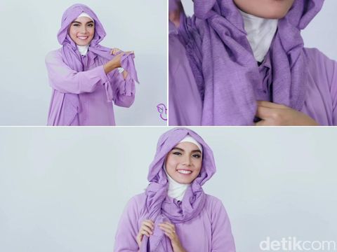 Tutorial Hijab Pashmina Ala Putri Jasmine
