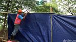 Persiapan Perobohan Gedung 17 Lantai di Bintaro