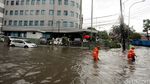 Jalan Trunojoyo Terendam Banjir