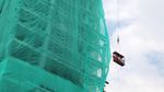 Persiapan Perobohan Gedung 17 Lantai di Bintaro