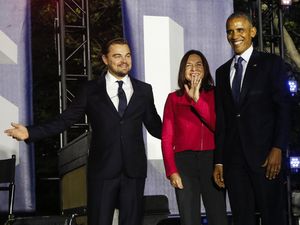 Aksi Leonardo DiCaprio di Depan Barack Obama