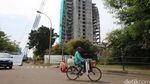 Persiapan Perobohan Gedung 17 Lantai di Bintaro